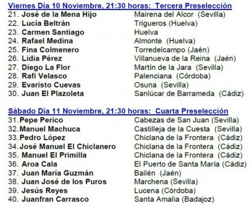 Concurso Nacional de Cante Soleá de Alcalá